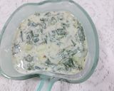 A picture of step 4 of Cucumber and spinach raita.