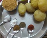A picture of step 2 of Potato smiley.