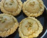 A picture of step 8 of Chandra kala sweet.