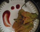 कददु के फुल के पकौडे (kaddu ke phool ke pakode recipe in Hindi) रेसिपी चरण 5 फोटो