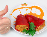 Foto del paso 8 de la receta: Pimientos del Piquillo Rellenos, Receta Vegana
