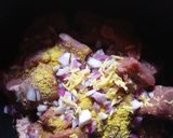 A picture of step 2 of Veggies rice.