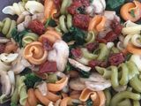 Ensalada templada de pasta con verduras