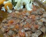 Fried liver(maini) with vegetables#mashujaarecipe recipe step 5 photo