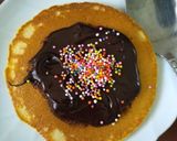 Foto langkah ke 12 dari resep Pancake Teflon Simpel.