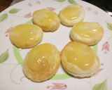A picture of step 2 of Lemon curd and strawberry puffs.