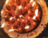 A picture of step 7 of Nutella Chocolate Cheesecake.