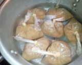 A picture of step 3 of Potatoes moi-moi and coleslow.