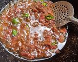 A picture of step 3 of 3 Spice khatti karahi.