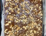 A picture of step 3 of Walnut Dark Chocolate Brownies (Eggless).