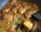 A picture of step 2 of Paneer pasanda.