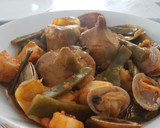 Foto del paso 4 de la receta: Alcachofas con judía verde a la marinera