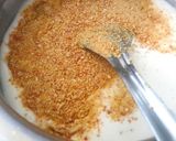 A picture of step 2 of Sattu kheer.