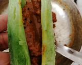 A picture of step 7 of Besan stuffed karela(bitter gourds).
