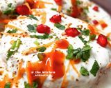 A picture of step 5 of Khatta meetha dahi vada.