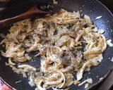 Foto del paso 3 de la receta: Fideos tornillo con espinaca y pollo