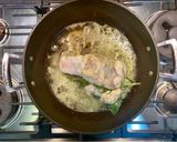 A picture of step 2 of Monkfish with sweetcorn custard.