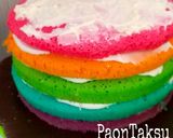 Foto langkah ke 5 dari resep Rainbow Sultan😊 #Base Cake Ultah Favorit.