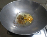 A picture of step 3 of Mysore masala dosa (Street style).