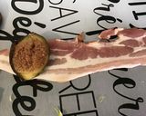 Une image de l'étape 3 de Figues au chèvre, miel et lard fumé.