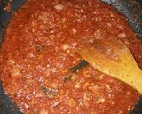 A picture of step 3 of Tagliatelle Arrabbiata.