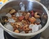 A picture of step 2 of Rose Thandai.