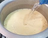 A picture of step 3 of 3 color Pakora Karhi.