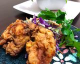 Foto del paso 5 de la receta: Pollo frito estilo Japonés KARAAGUE (derecho) y Pollo cajún (Izquierda) 🇺🇾🇯🇵🇺🇸唐揚げ
