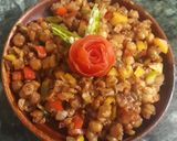 A picture of step 2 of Crispy chana chaat.