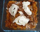 Une image de l'étape 5 de Gratin de pâtes courgettes chèvre frais et boeuf #janvier.