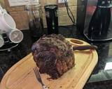 Herb and garlic crusted beef rib roast