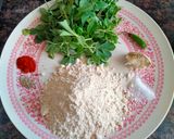 A picture of step 1 of Methi and Sattu power packed thepla.