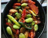 Foto langkah ke 3 dari resep Oseng Cumi Petai.