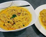 A picture of step 3 of Kadhi pakory kadhi chawal.