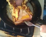 Foto del paso 3 de la receta: 🤗🥪🇲🇽☺️☺️Sandwich envuelto de huevo C/jamón y queso🇲🇽🥪🥪