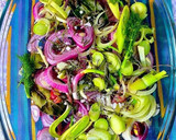 Foto del paso 3 de la receta: Ensalada de pimientos asados en salsa invertida del mismo asado