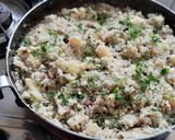 A picture of step 7 of Bhagar upma for fasting.