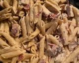 Foto del paso 4 de la receta: Pasta con pollo, tocino y espárragos