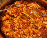 A picture of step 5 of Spicy pulled chicken.