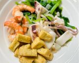 Hình bước làm 4 của món Bún thái hải sản
