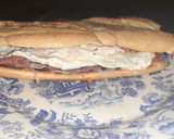 Foto del paso 4 de la receta: Bocata de pan tostado con jamón serrano y huevo, exquisito!