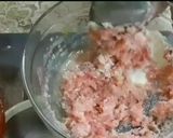 A picture of step 1 of Strawberry Flavoured Coconut Laddoos.