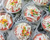 Foto langkah ke 10 dari resep Rainbow Cake Kukus Mini Cup.