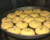 A picture of step 3 of Nankhatai.