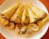 Hình bước làm 2 của món Măng nứa nhồi thịt