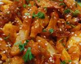 A picture of step 1 of Chilli potato.