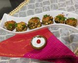 A picture of step 4 of Grilled Mushroom Bites.