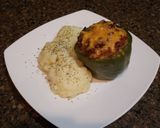 A picture of step 10 of Cheesy Stuffed Green Bell Peppers.