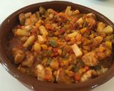 A picture of step 4 of Sweet and sour chicken.