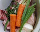 Foto langkah ke 3 dari resep Bone broth tulang sumsum sapi.